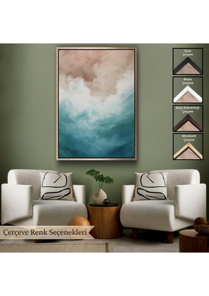 Çerçeveli Soyut Bulut TABLO-7585