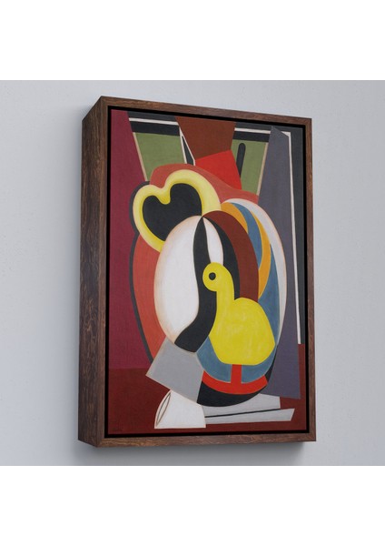 Çerçeveli Auguste Herbin - Soyut Sanat Kompozisyon TABLOSU-8102 fiyatları
