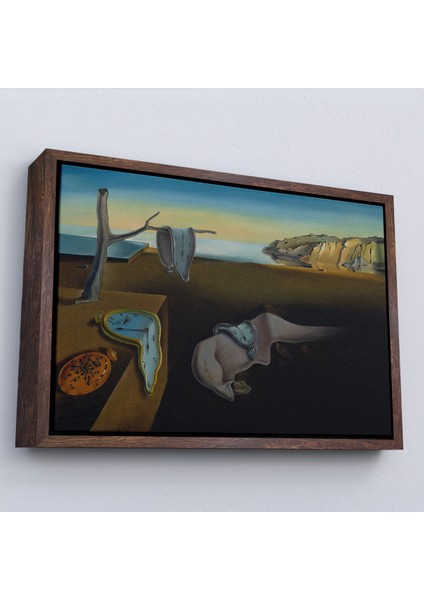 Çerçeveli Salvador Dali - Belleğin Azmi Tablo - The Persistence Of MEMORY-7128