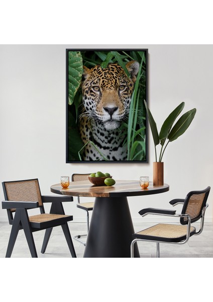 Çerçeveli Leopar Dekoratif Kanvas TABLO-5960