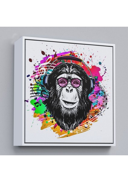 Çerçeveli Dj Maymun Kanvas TABLO-5063 fırsatları