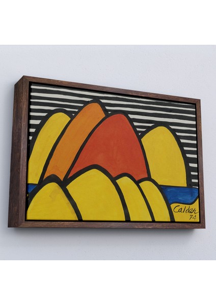Çerçeveli Alexander Calder - Çarpmalar Tablosu - BUMPS-7060