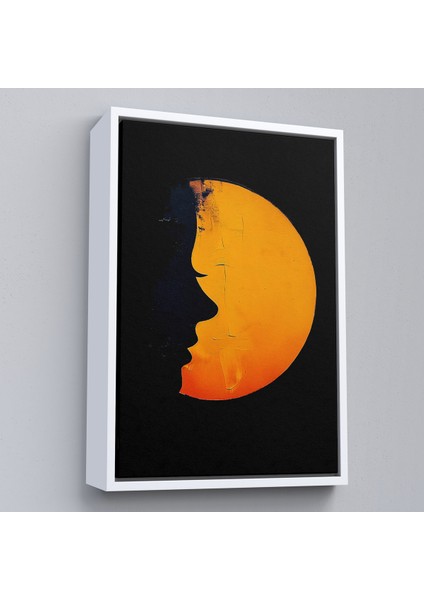 Çerçeveli Güneş ve Kadın Silüeti TABLO-7588 fırsatları