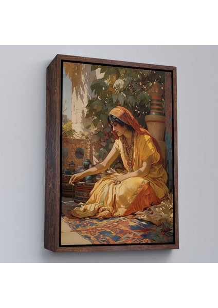 Çerçeveli Hintli Kadın TABLOSU-7986 fiyatları