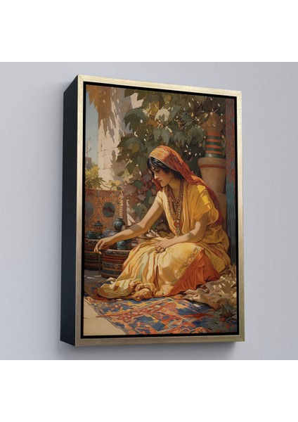 Çerçeveli Hintli Kadın TABLOSU-7986 modelleri