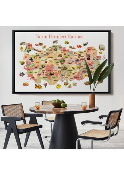 Çerçeveli Tarım Ürünleri Yerli Malı Haftası Türkiye HARITASI-1046
