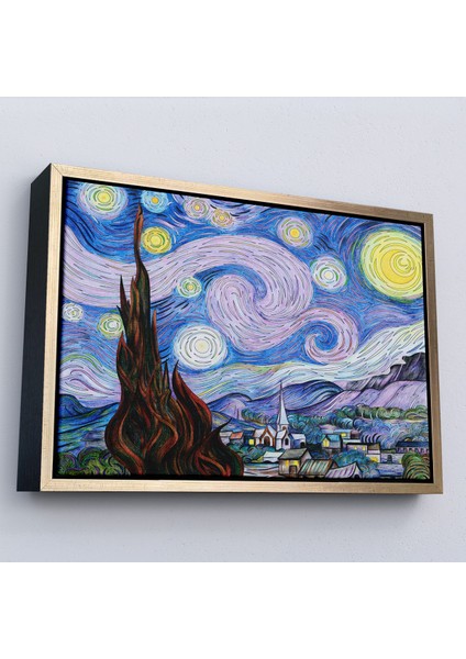 Çerçeveli Vincent Van Gogh - Yıldızlı Geceler Premium Görüntü TABLOSU-7163 modelleri