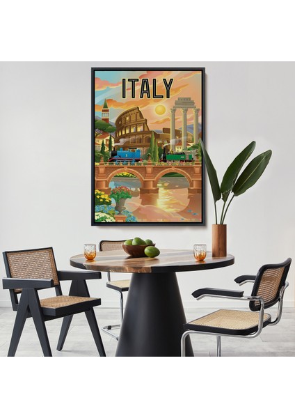 Çerçeveli Roma Italya Kolezyum TABLO-7906