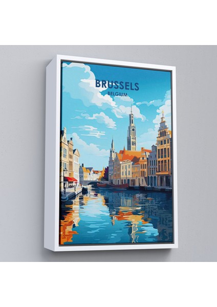 Çerçeveli Brüksel Belçika TABLOSU-7964