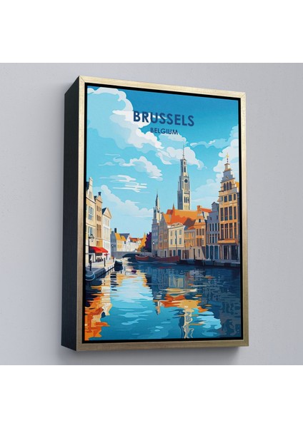 Çerçeveli Brüksel Belçika TABLOSU-7964 modelleri