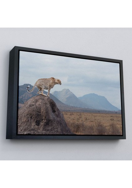 Çerçeveli Leopar Dekoratif Kanvas Tablo -1127 modelleri