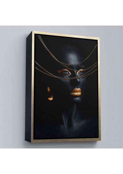 Çerçeveli Altın Detaylı Kadın TABLOSU-7879 modelleri