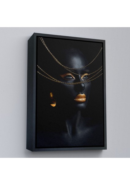 Çerçeveli Altın Detaylı Kadın TABLOSU-7879 fırsatları