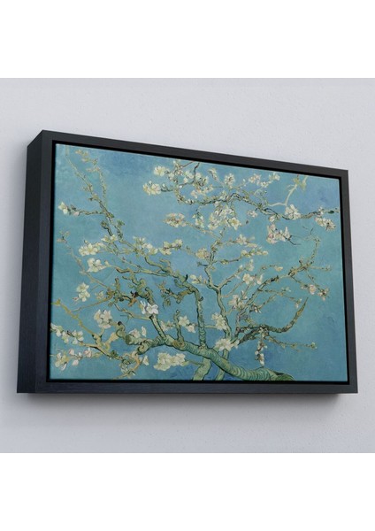 Çerçeveli Vincent Van Gogh-Blossoming Badem Ağacı Eseri / Blossoming Almond Tree (1890)-5164