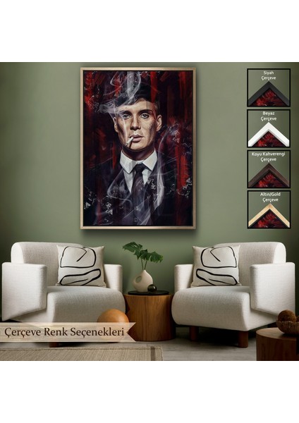 Çerçeveli Thomas Shelby - Tommy Shelby TABLO-7842