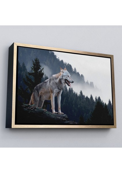 Çerçeveli Bozkurt Dekoratif Kanvas TABLO-1148