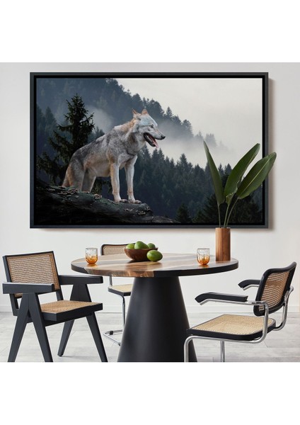Çerçeveli Bozkurt Dekoratif Kanvas TABLO-1148