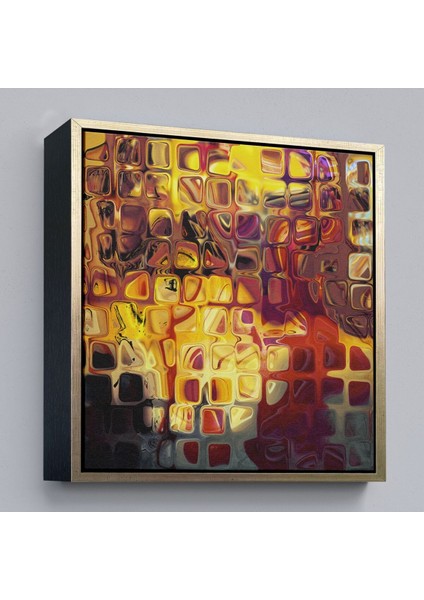 Çerçeveli Sarı Buz Cam Kanvas TABLO-5884 modelleri