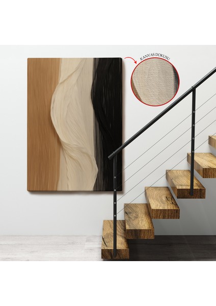 Çerçeveli Kumaş Desenli Dekoratif TABLO-7596