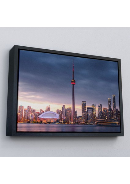 Çerçeveli Kanada Toronto Manzarası Kanvas TABLO-5079 fırsatları