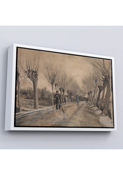Çerçeveli Vincent Van Gogh - Etten'de Yol Tablosu - Road In ETTEN-7186 fırsatları
