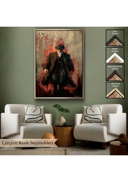 Çerçeveli Peaky Blinders-Thomas Shelby TABLOSU-7967