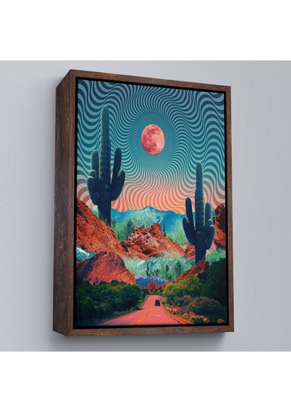 Çerçeveli Amerika Kolarado Yol Manzarası Duvar TABLOSU-6021