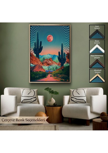 Çerçeveli Amerika Kolarado Yol Manzarası Duvar TABLOSU-6021