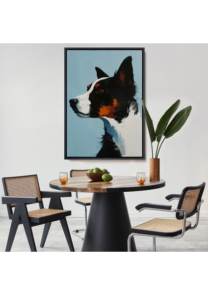 Çerçeveli Sevimli Köpek TABLOSU-7635