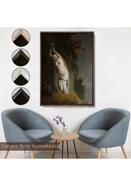 Çerçeveli Rembrandt Van Rijn - Andromeda TABLO-8062