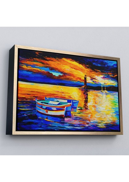 Çerçeveli Okyanusun Gün Batımı TABLOSU-1212 fiyatları
