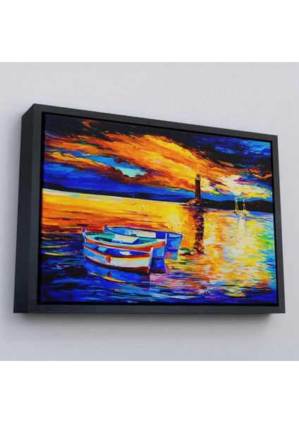 Çerçeveli Okyanusun Gün Batımı TABLOSU-1212 modelleri