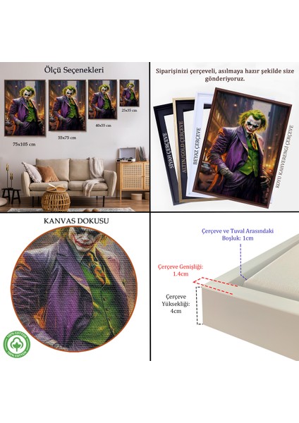 Çerçeveli Joker TABLOSU-7734 indirimleri