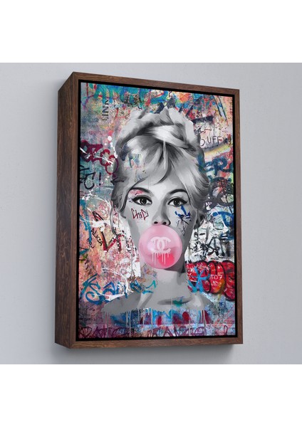 Çerçeveli Brigitte Bardot Graffiti Pop Art Duvar TABLOSU-6469 fiyatları