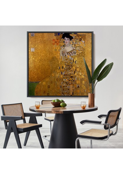 Çerçeveli Gustav Klimt Adele Bloch'un Altın Kadın TABLOSU-8324