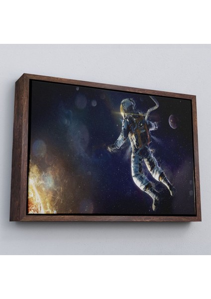 Çerçeveli Astronot Duvar Sanatıkanvas Tablo, Uzay Posteri, Astronot Uzayda, Gezegen Arka PLANI-5381 fiyatları