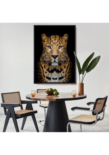 Çerçeveli Leopar Dekoratif Kanvas TABLO-5959