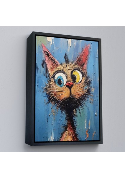 Çerçeveli Sevimli Kedi TABLOSU-7852 fırsatları