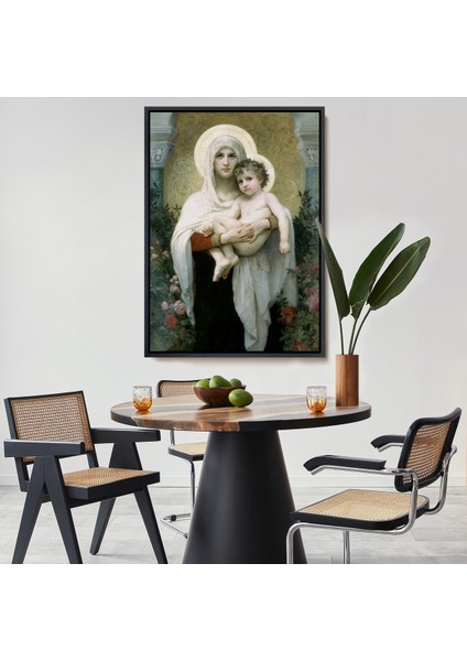 Çerçeveli Meryem ve Oğlu Isa Tablo - Jesus Christ -6438