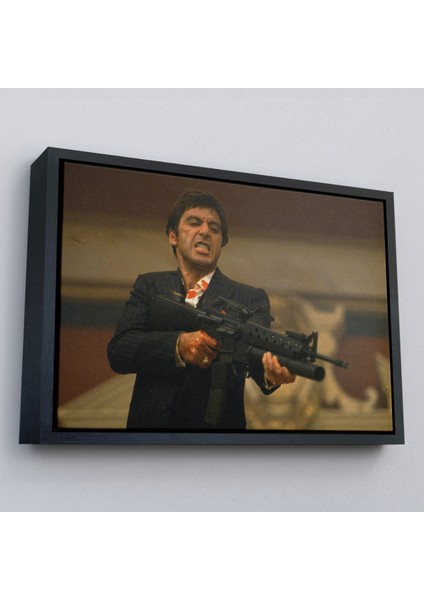 Çerçeveli Scarface Alpacino Italyan Mafya Kanvas TABLO-5147 modelleri