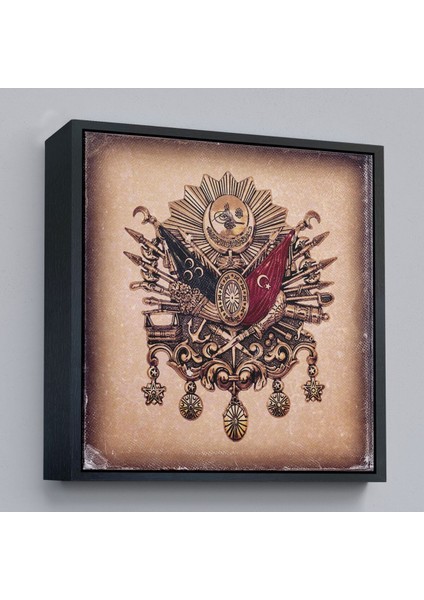 Çerçeveli Osmanlı Tuğrası Dekoratif Kanvas TABLO-5804 modelleri