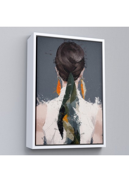 Çerçeveli Sırtı Dönük Kadın TABLOSU-7574