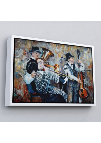 Çerçeveli Müzik Çalan Orkestra Dekoratif Duvar TABLOSU-3743 fırsatları