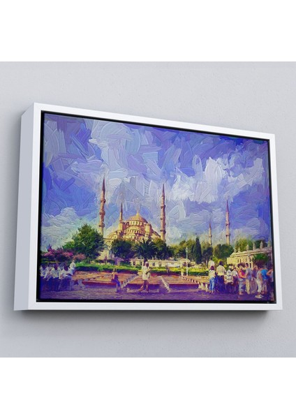 Çerçeveli Sultan Ahmet Camii Yağlıboya Görünüm Dekoratif Kanvas Duvar TABLOSU-3671 fırsatları