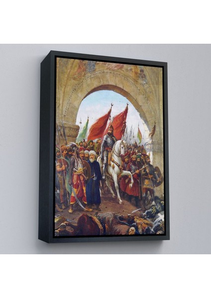 Çerçeveli Fausto Zonaro Fatih Sultan Mehmet Istanbul'a Girerken Kanvas TABLO-5298 modelleri