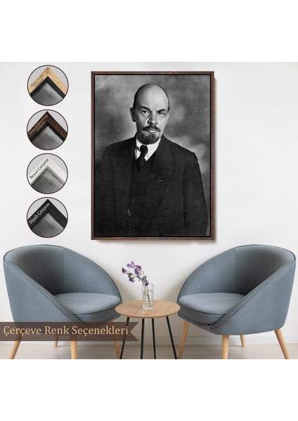 Çerçeveli Sovyet Lideri Vladimir Lenin TABLO-7944