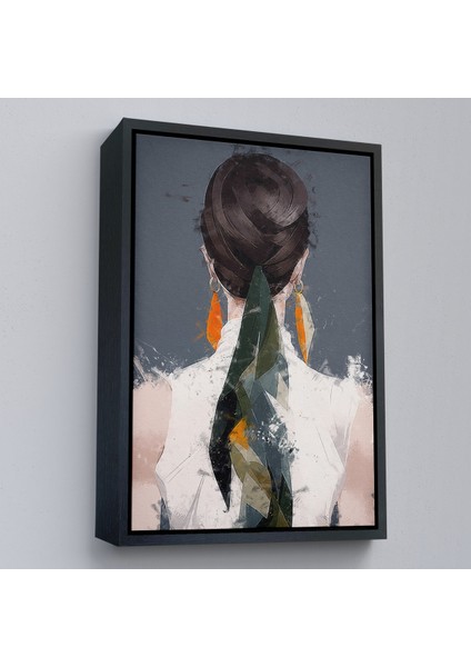Çerçeveli Sırtı Dönük Kadın TABLOSU-7574