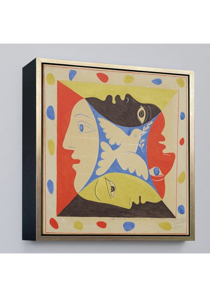 Çerçeveli Pablo Picasso, Dörtlü Yüzler TABLOSU-8348 fiyatları