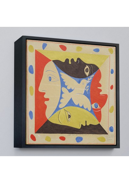 Çerçeveli Pablo Picasso, Dörtlü Yüzler TABLOSU-8348 modelleri
