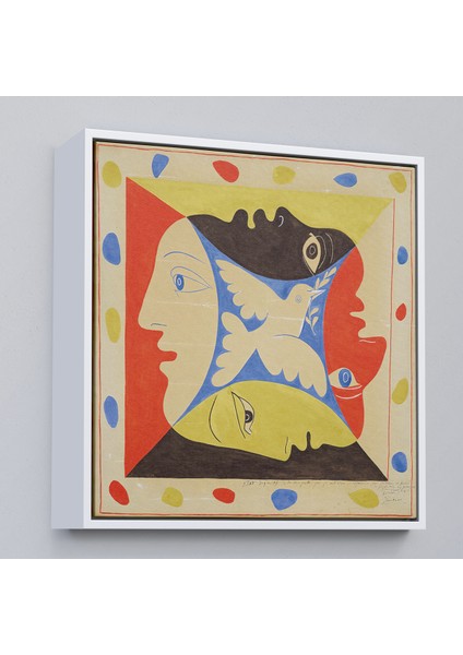 Çerçeveli Pablo Picasso, Dörtlü Yüzler TABLOSU-8348 fırsatları